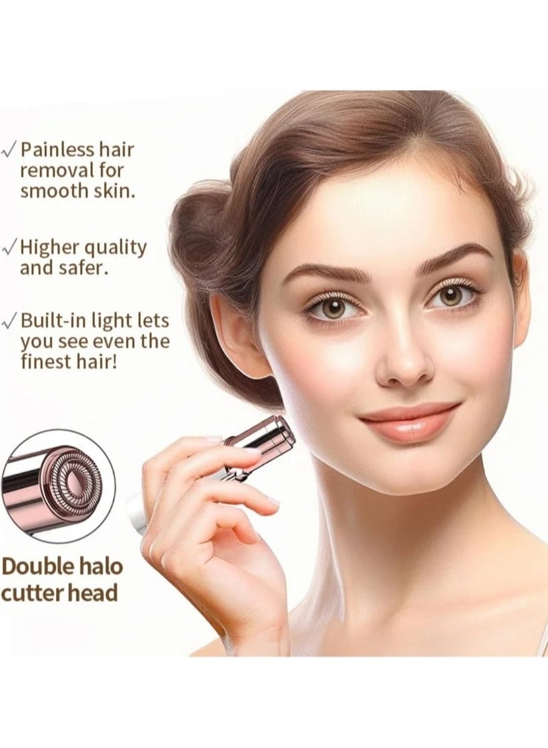 Flawless Facial Hair Removal for Women, Painless Hair Removal Device, Women Facial Hair Remover, Best Face Razors / Trimmer / Electric Shaver for Chin / Upper Lip / Peach Fuzz - Image 5